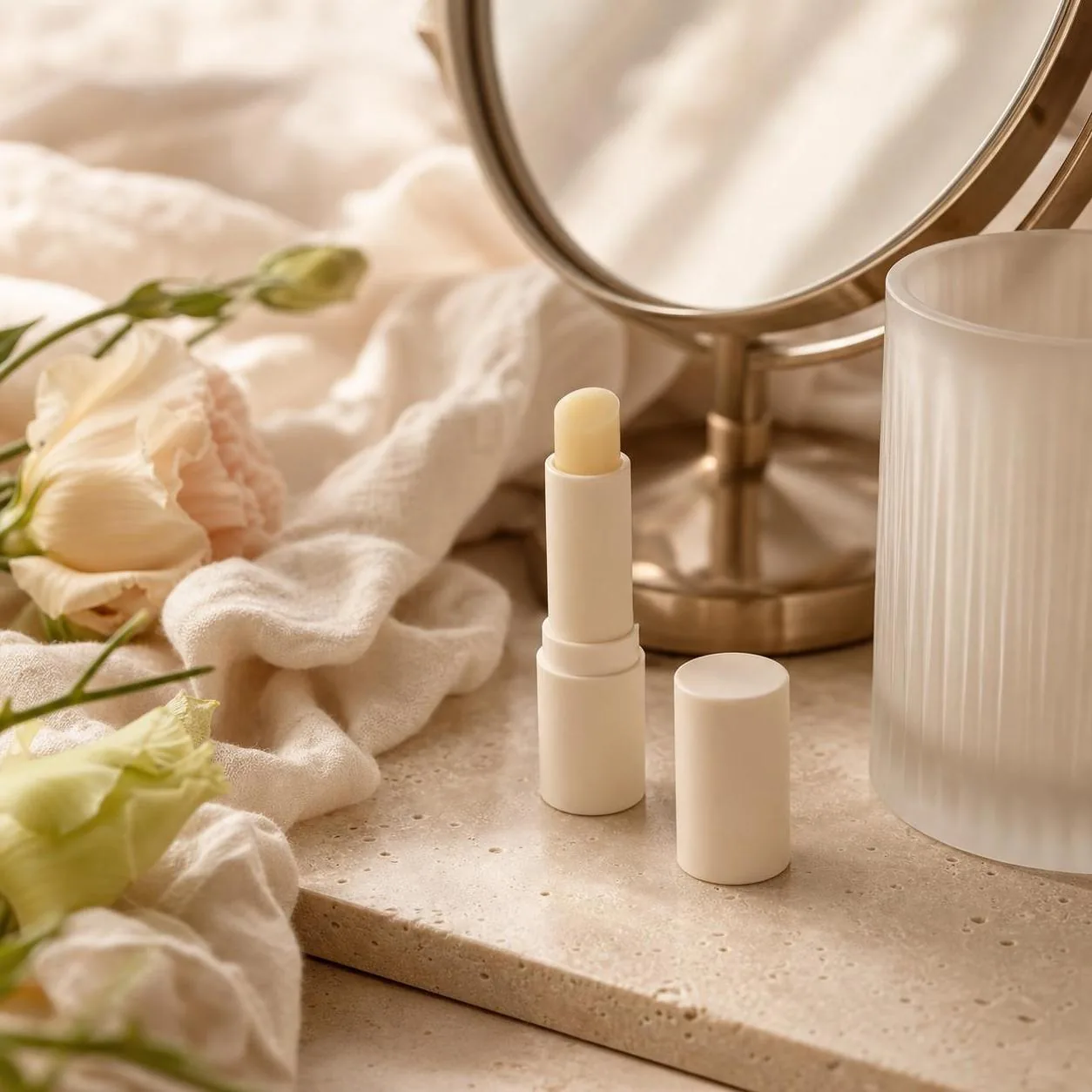 Premium aftercare still life for lip enhancement